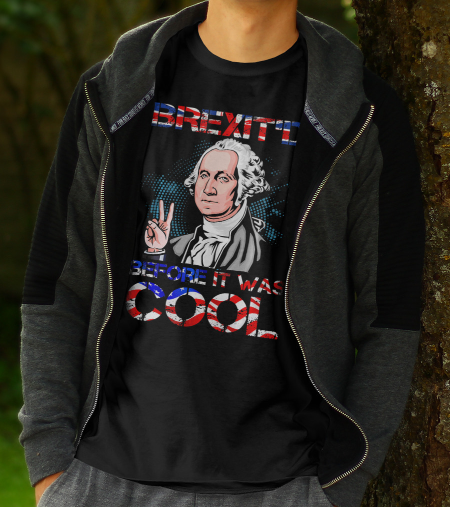 BREXIT'D Before It Was Cool George Washington Peace Sign T-Shirt