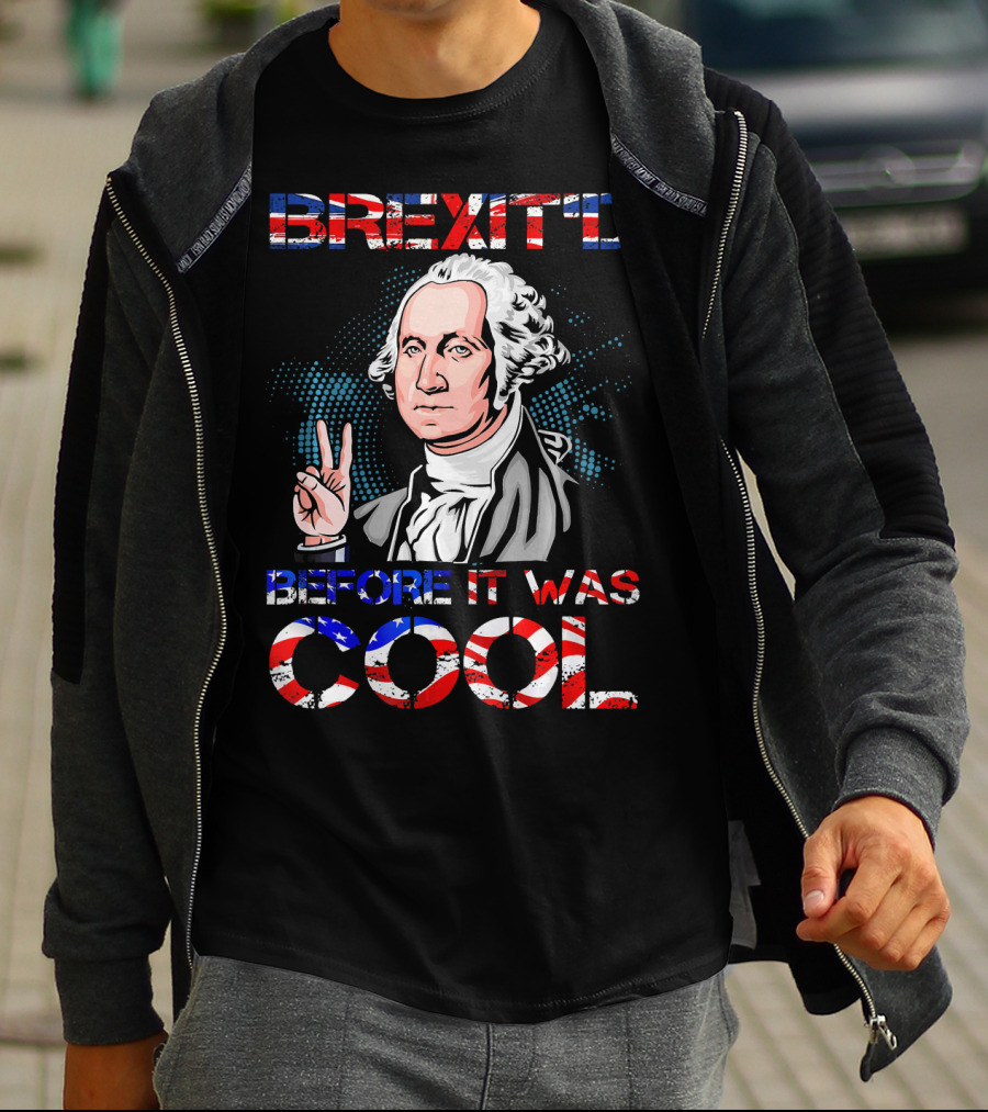 BREXIT'D Before It Was Cool George Washington Peace Sign T-Shirt
