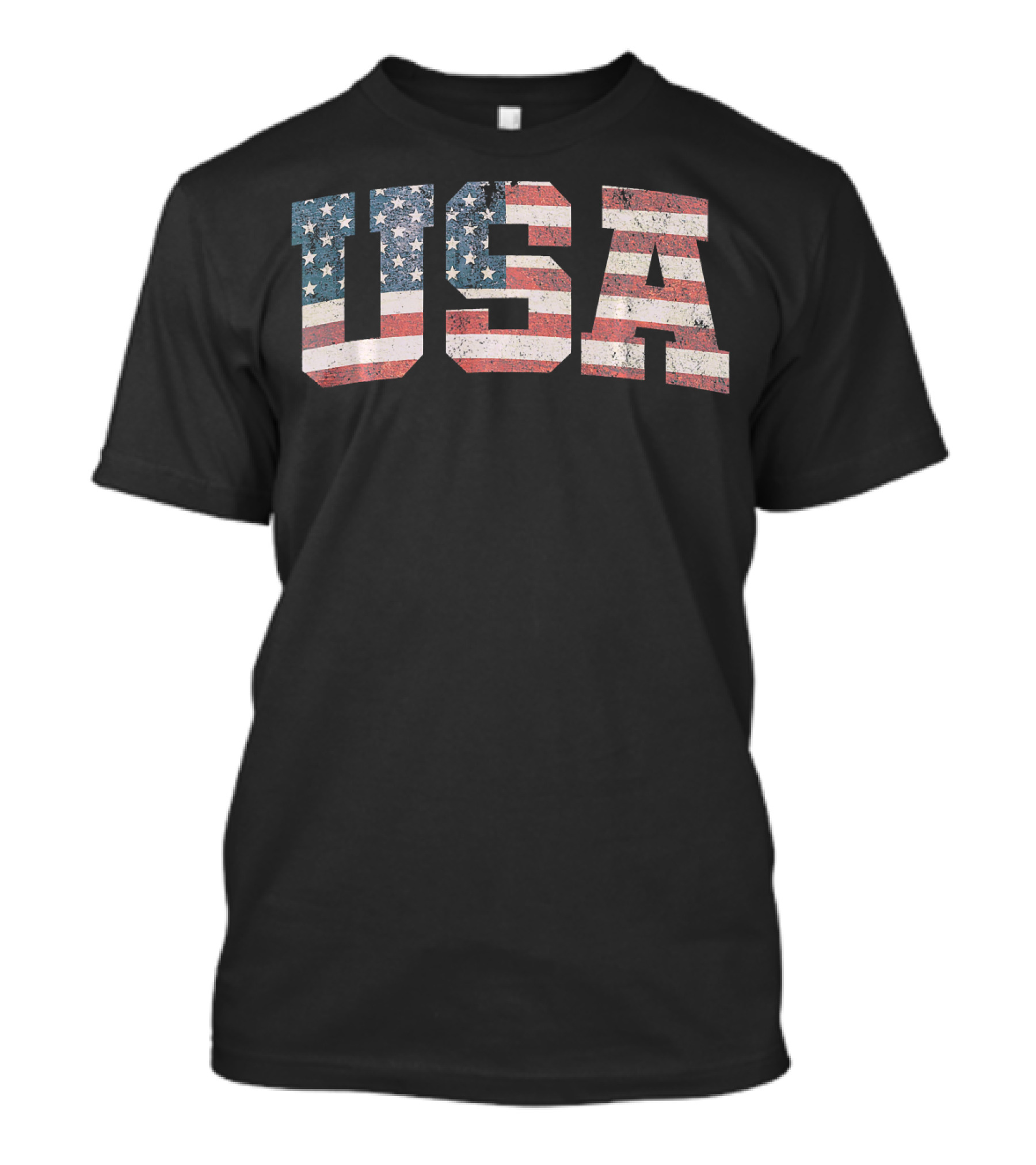 USA Flag Patriotic Vintage Look T-Shirt