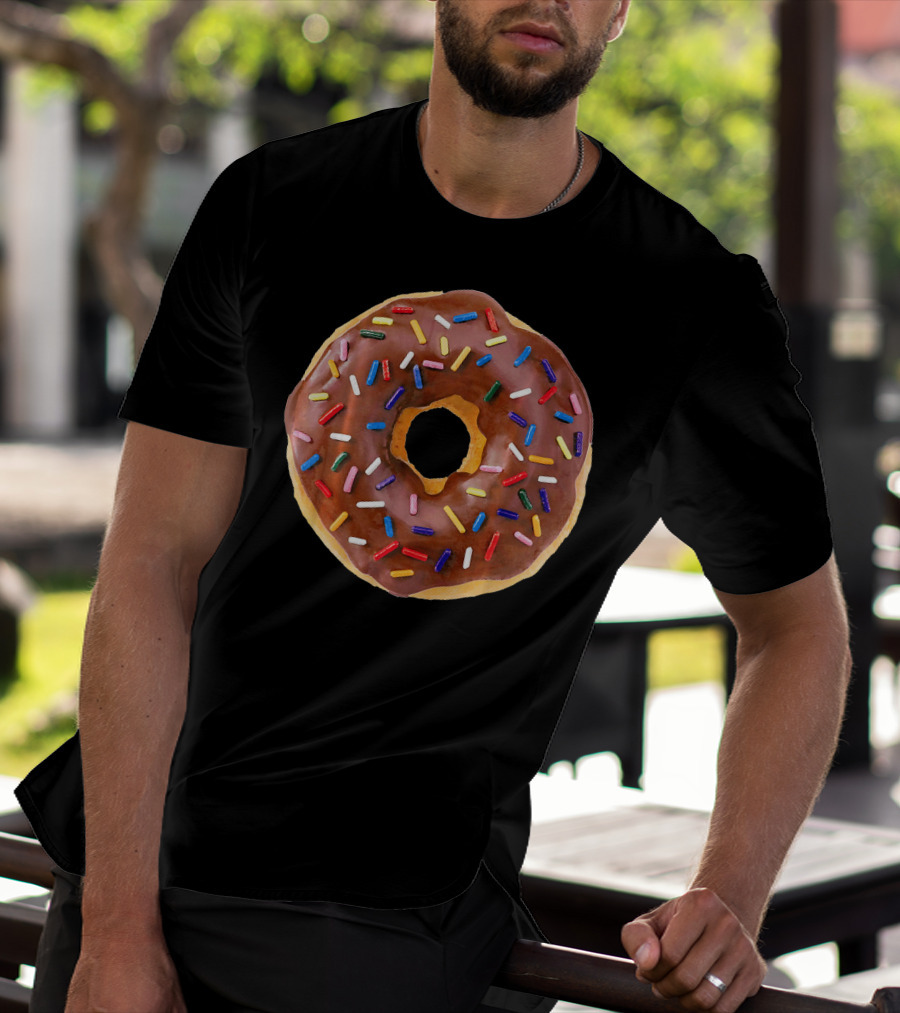 Chocolate Glaze Doughnut Donut With Sprinkles T-Shirt