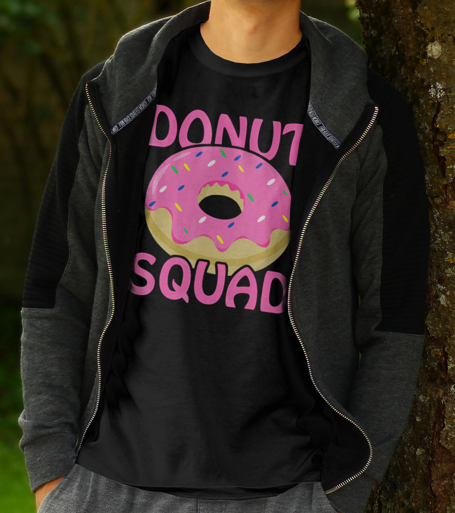 Donut Squad Pink Sprinkles Birthday T-Shirt