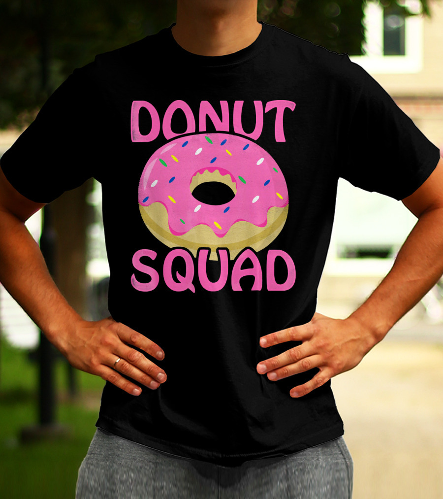 Donut Squad Pink Sprinkles Birthday T-Shirt