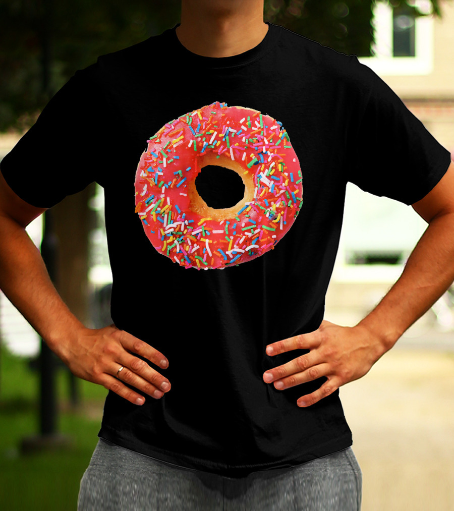Sprinkles Donut For The Donuts Lover Gla With Colorful Toppings T-Shirt