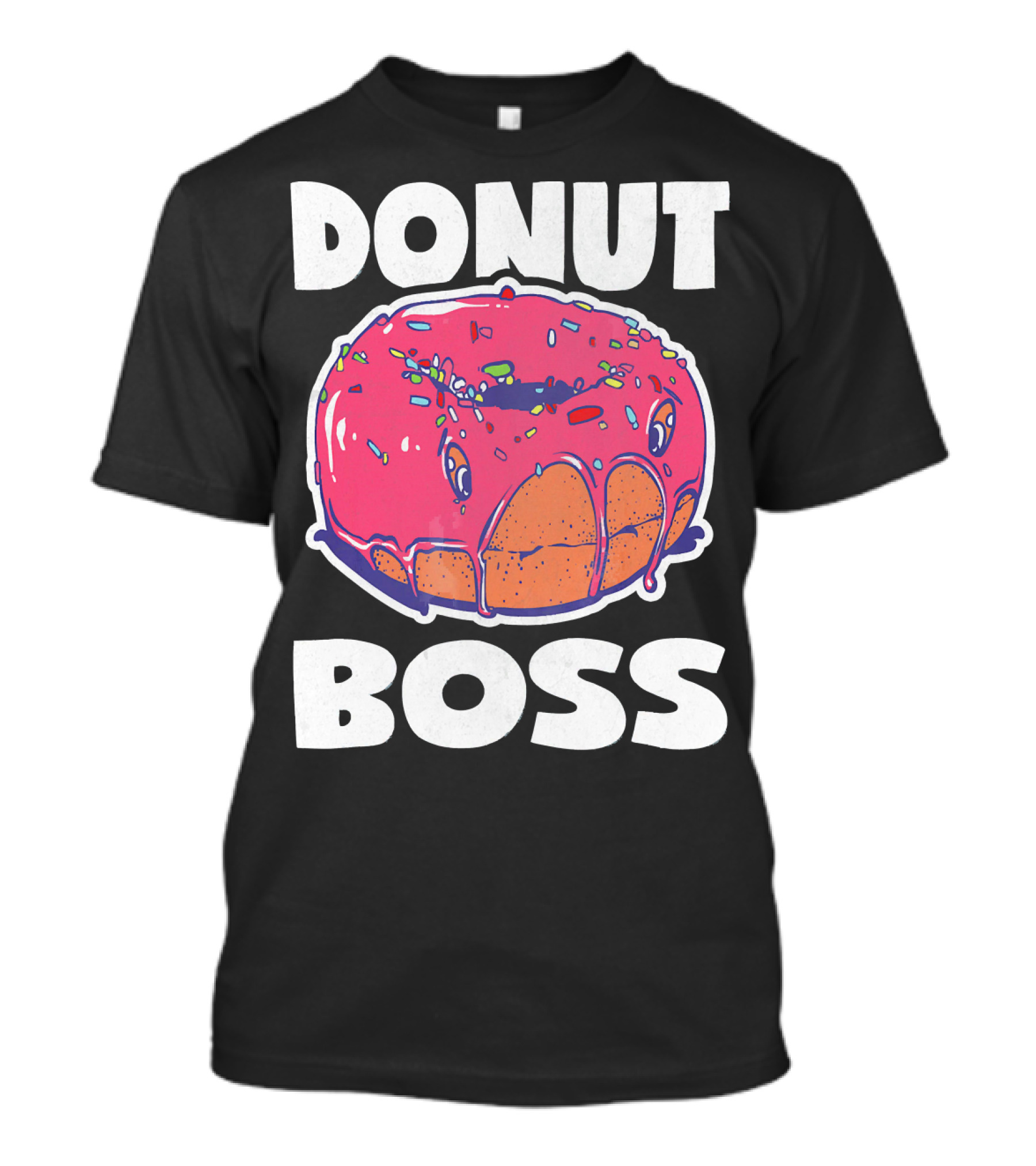 Donut Boss Vintage Baked Fried Cake Donut T-Shirt