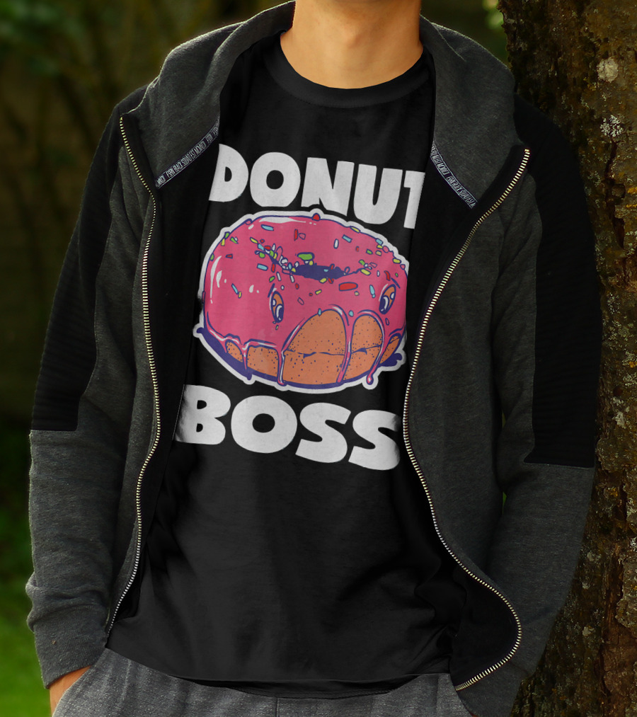 Donut Boss Vintage Baked Fried Cake Donut T-Shirt