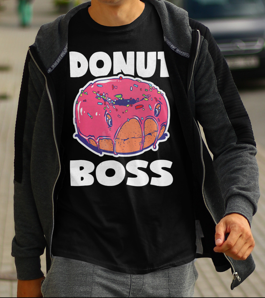 Donut Boss Vintage Baked Fried Cake Donut T-Shirt