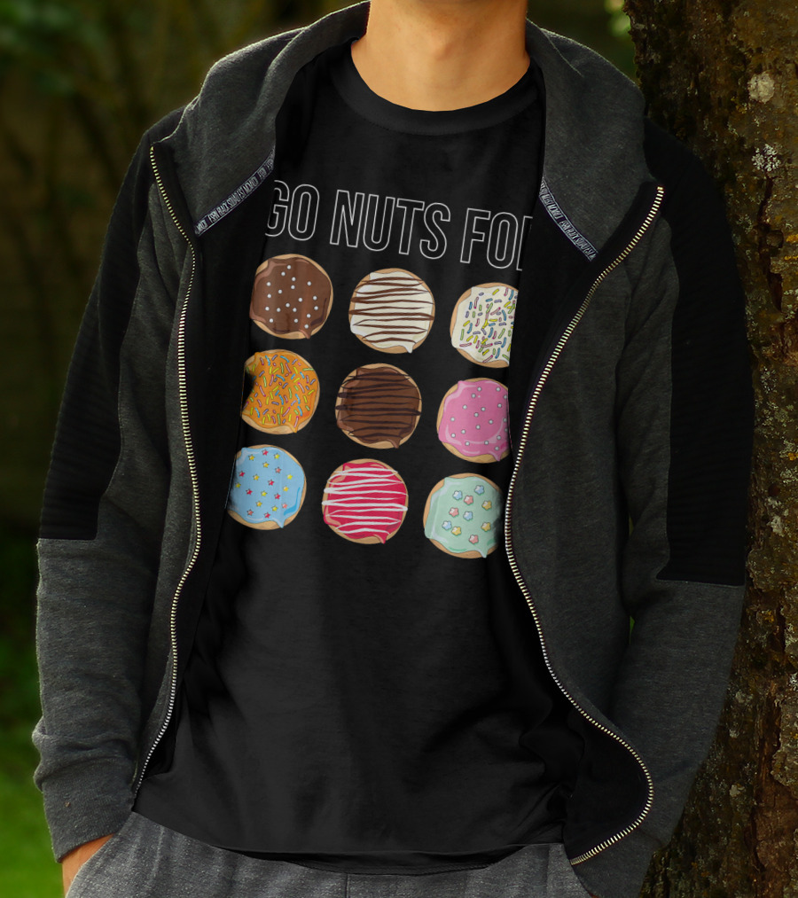 Go Nuts For Donuts Assorted Icing And Sprinkles T-Shirt