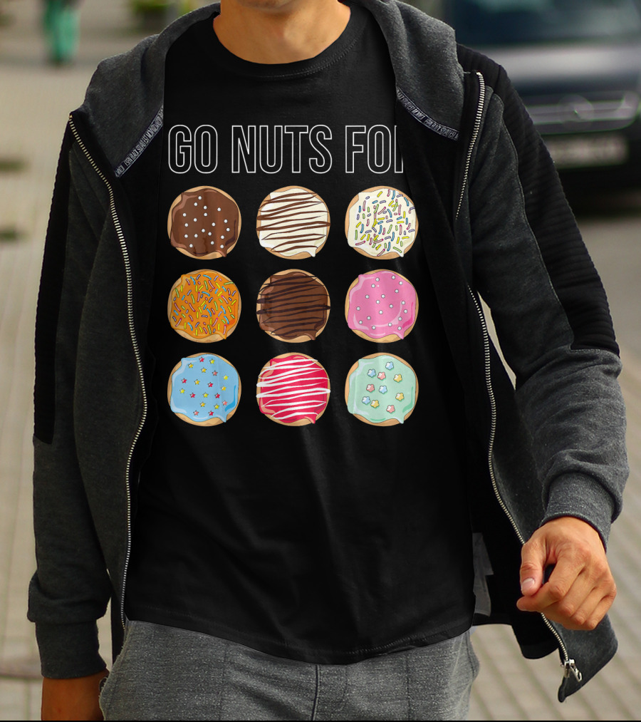 Go Nuts For Donuts Assorted Icing And Sprinkles T-Shirt