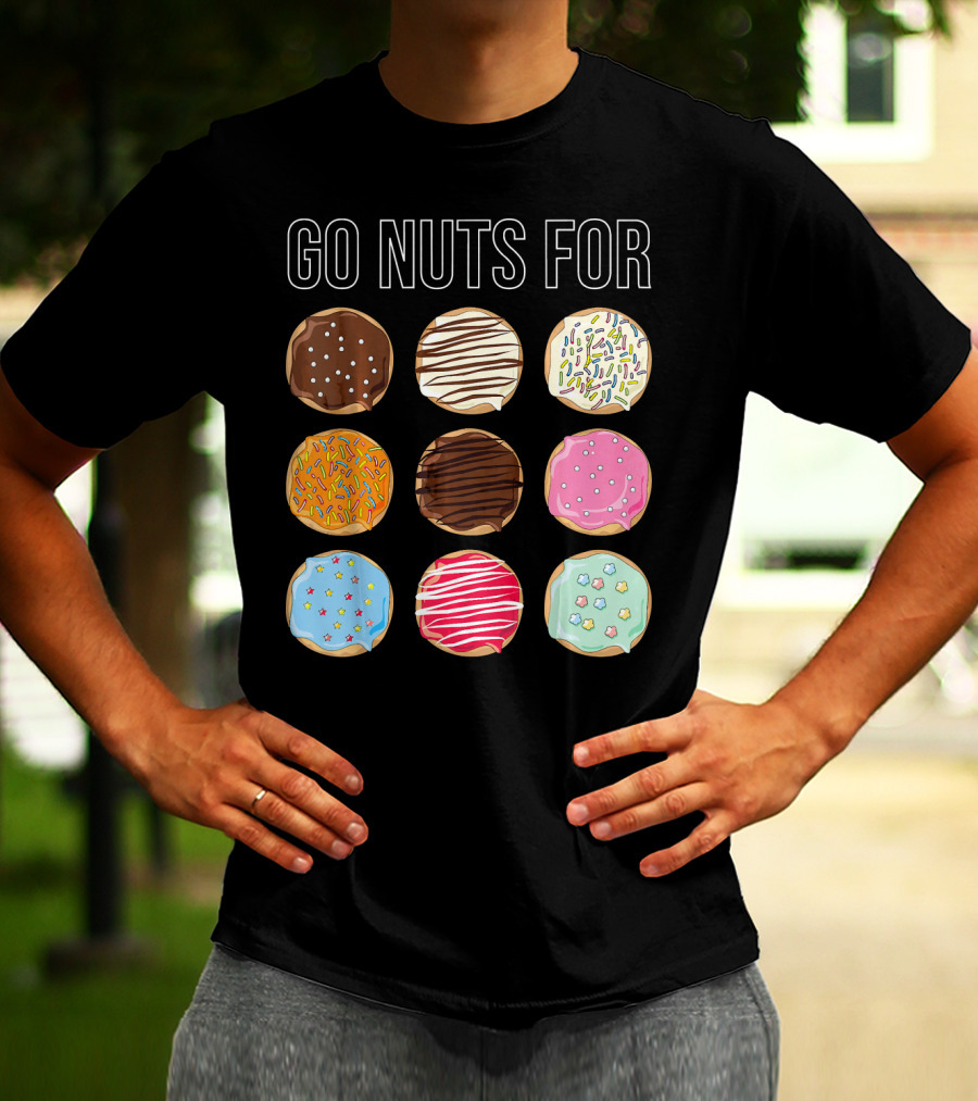 Go Nuts For Donuts Assorted Icing And Sprinkles T-Shirt