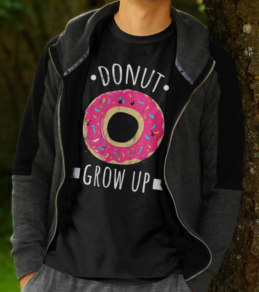 Donut Grow Up Kawaii Cute Food T-Shirt