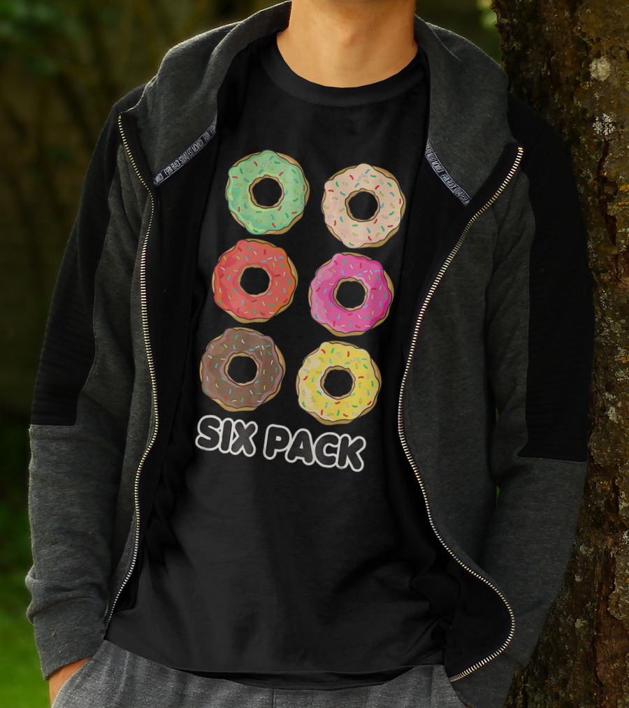 Six Pack Donut Muscle Funny T-Shirt