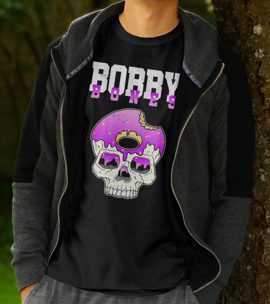 Bobby Bones Skull Donut Pink Sweet Death T-Shirt
