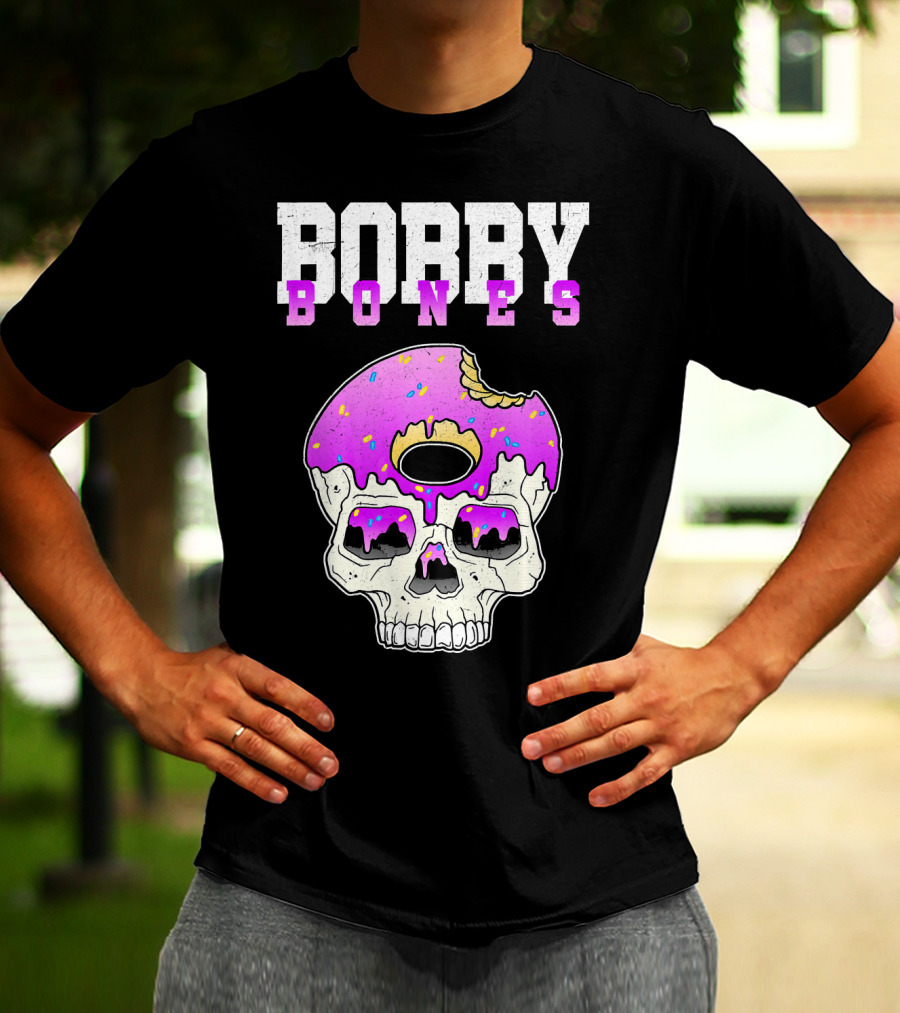 Bobby Bones Skull Donut Pink Sweet Death T-Shirt
