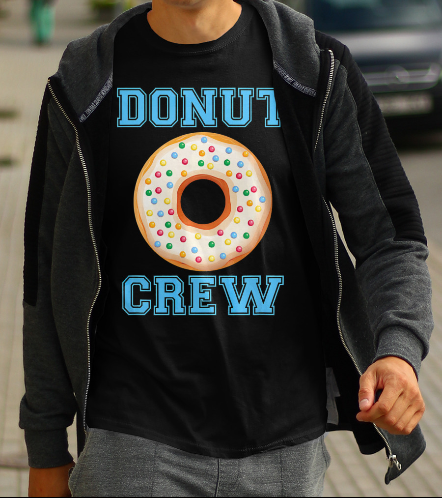 Donut Crew Matching Birthday Group With Sprinkles T-Shirt