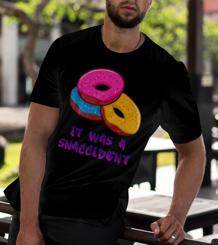It Was A Snaccident Donut Trio Fun T-Shirt