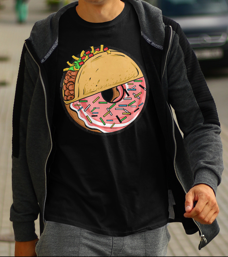 Taco And Donut Fusion Delight With Sprinkles T-Shirt