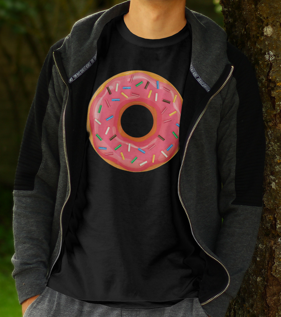 Simple Colorful Sprinkle Donut T-Shirt
