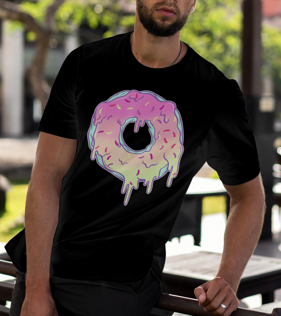 Dripping Pastel Donut Aesthetic Got T-Shirt