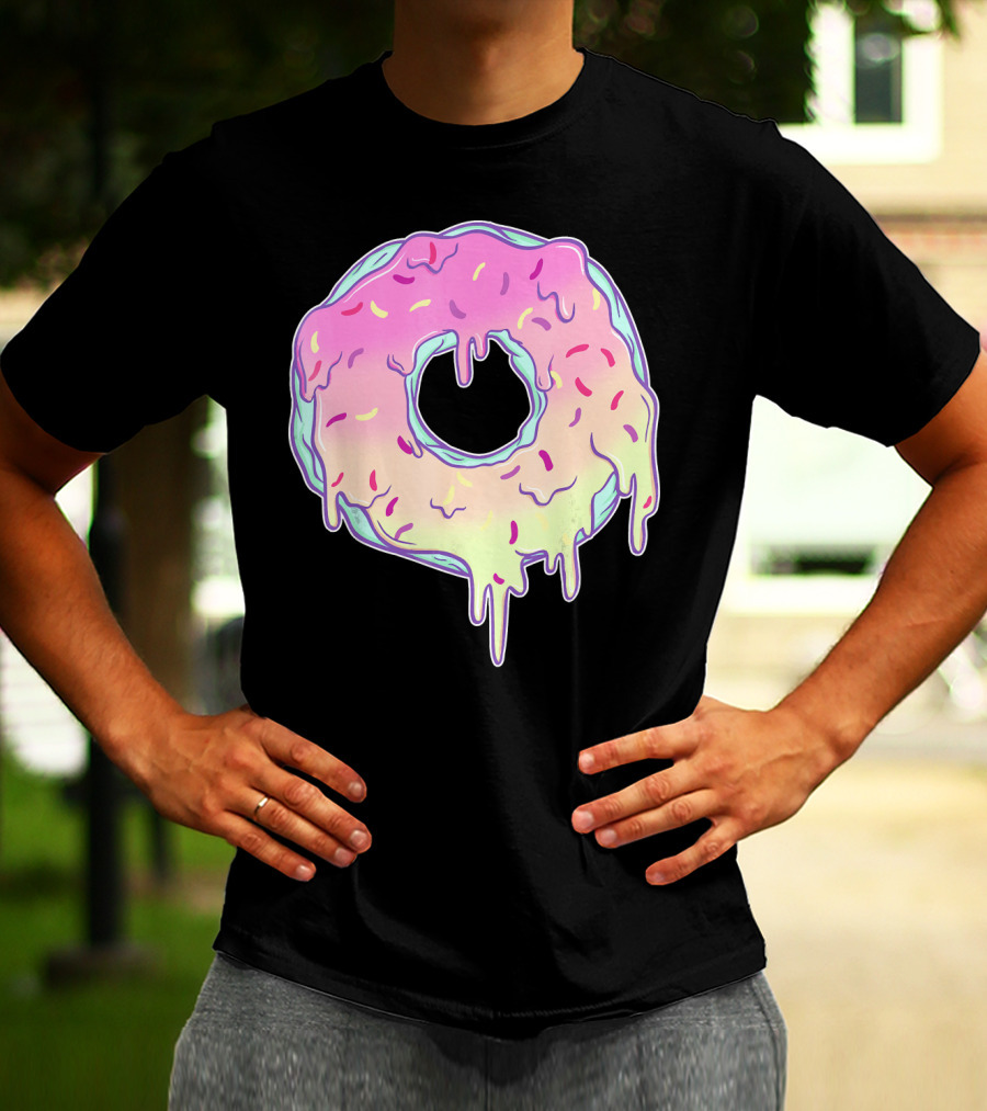 Dripping Pastel Donut Aesthetic Got T-Shirt