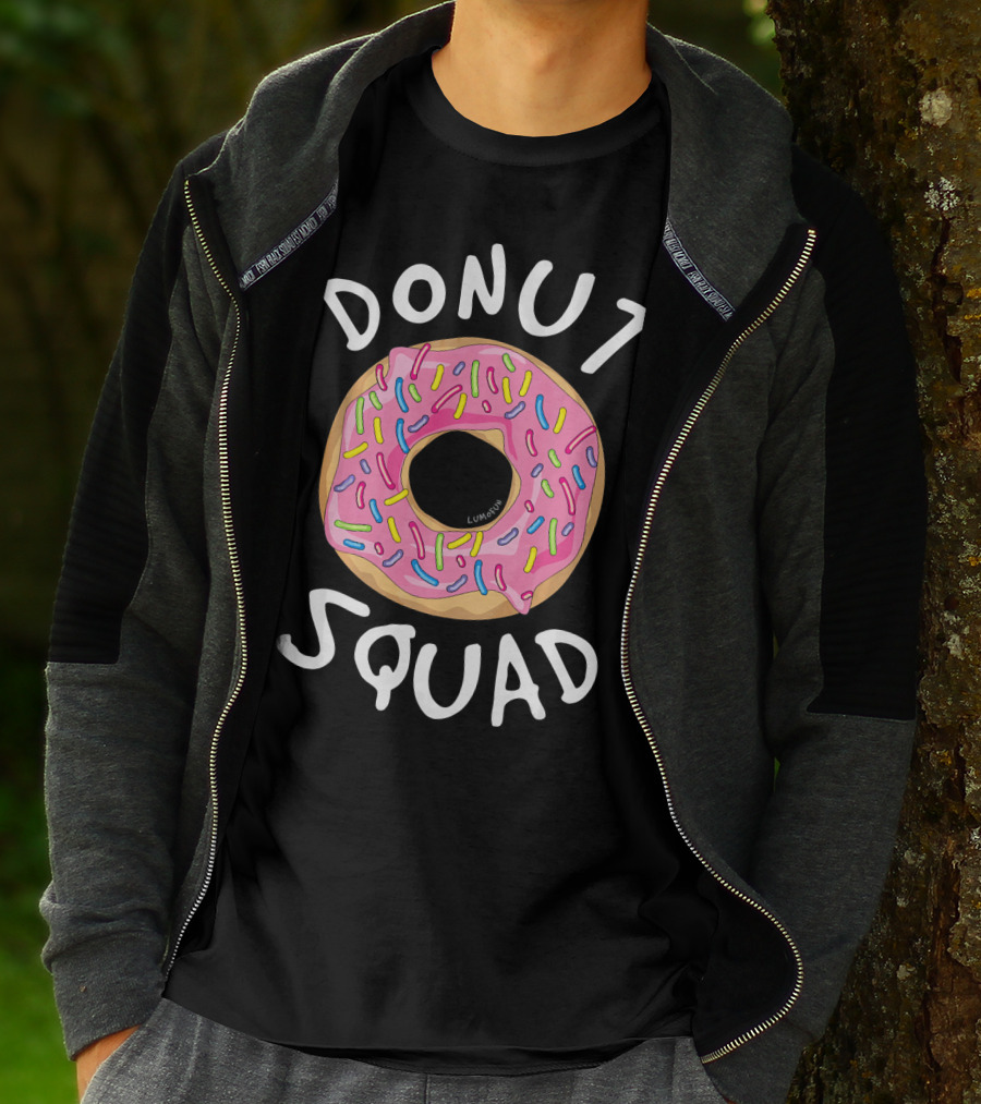 Donut Squad Funny Donut Sprinkles Pink Frosting T-Shirt