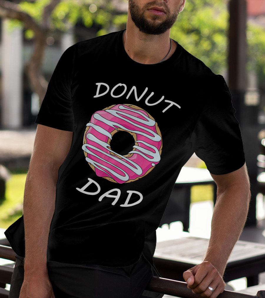DONUT DAD Pink Frosting Swirl T-Shirt