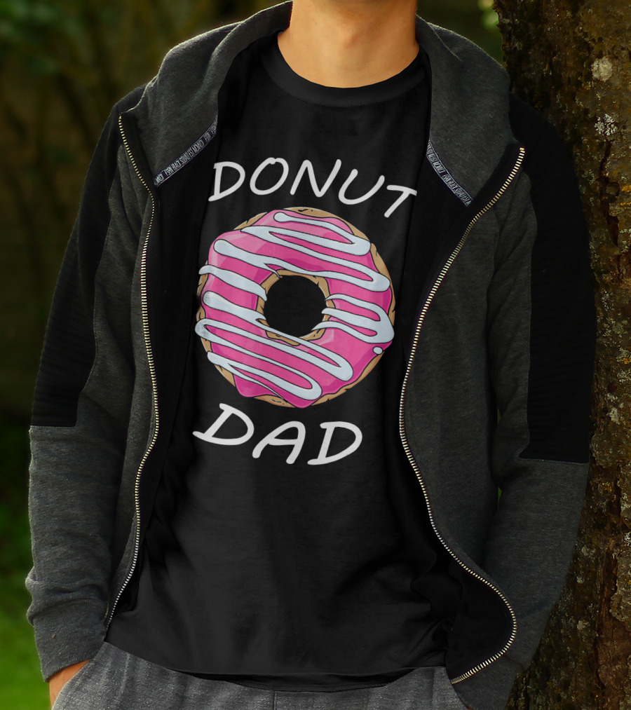 DONUT DAD Pink Frosting Swirl T-Shirt