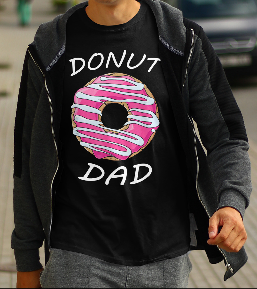 DONUT DAD Pink Frosting Swirl T-Shirt
