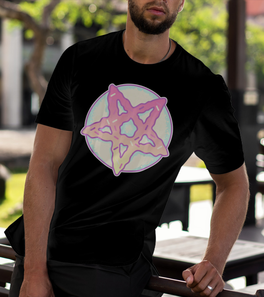 Pastel Goth Vaporwave Pentagram Satan Do Pastel Star T-Shirt