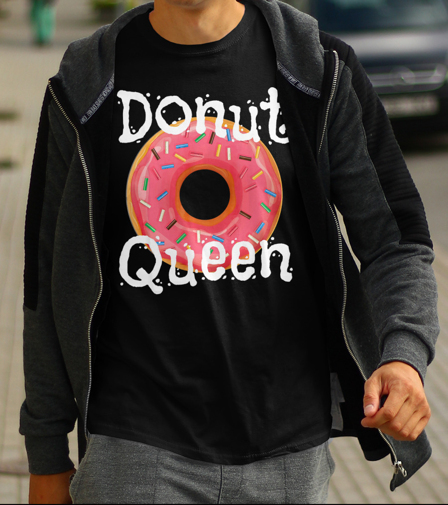 Donut Queen Sprinkled Pink Donut Enthusiast T-Shirt