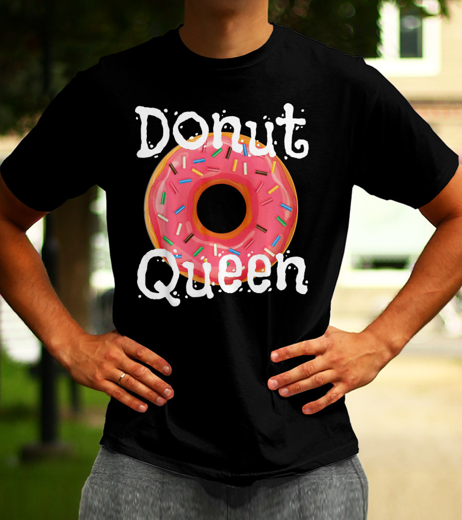 Donut Queen Sprinkled Pink Donut Enthusiast T-Shirt