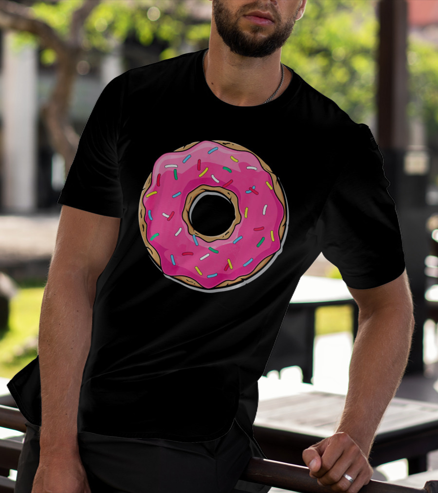Pink Sprinkle Donut Delight T-Shirt