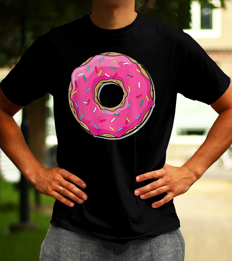 Pink Sprinkle Donut Delight T-Shirt