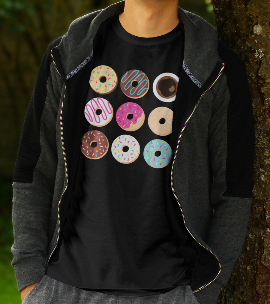 Wake Up To Donuts And Coffee With Sprinkles And Icing T-Shirt