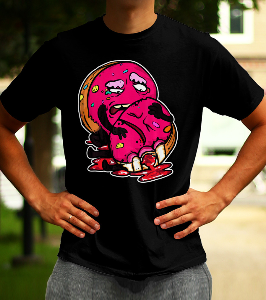 Funny Donut Dark Humor Eating Another Donut T-Shirt