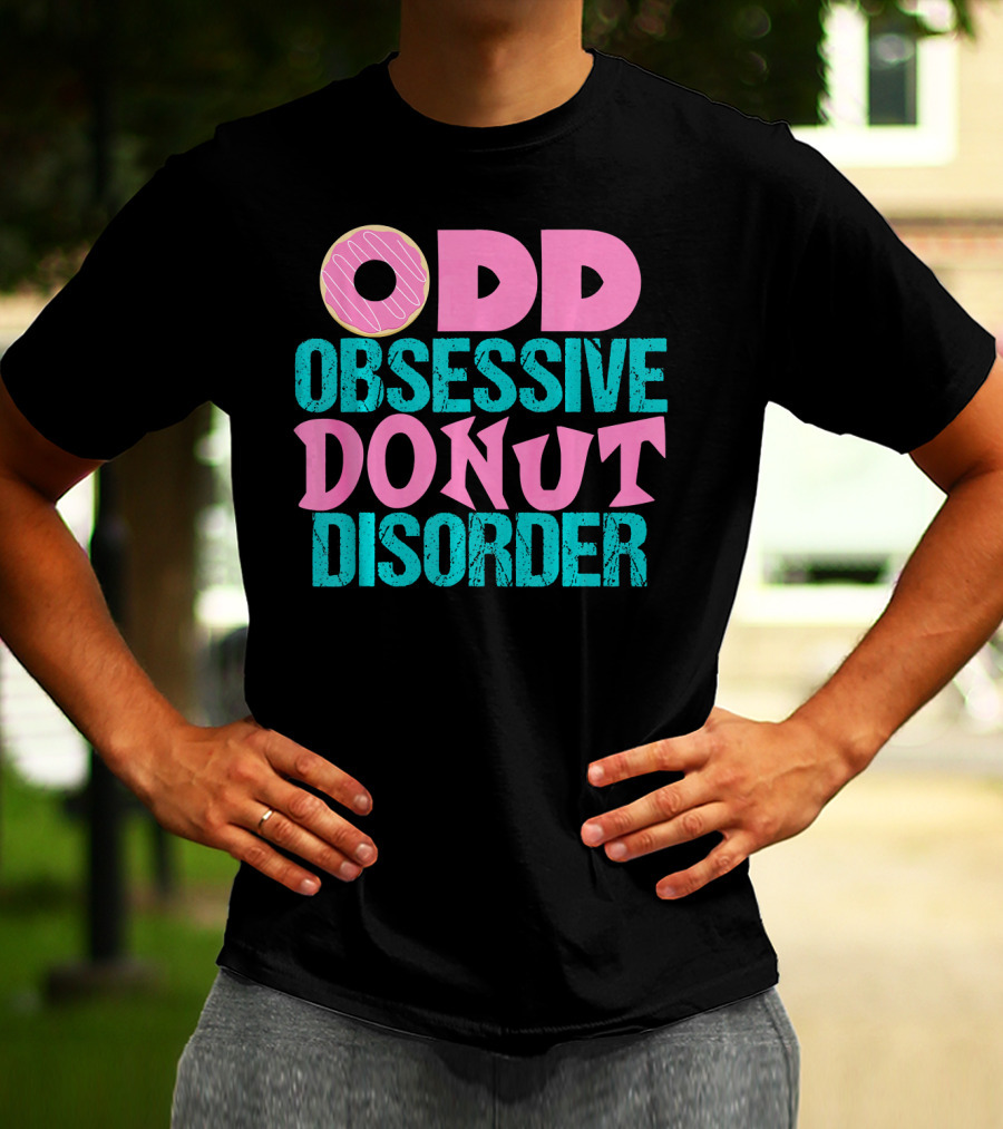 ODD Obsessive Donut Disorder Pink Icing T-Shirt