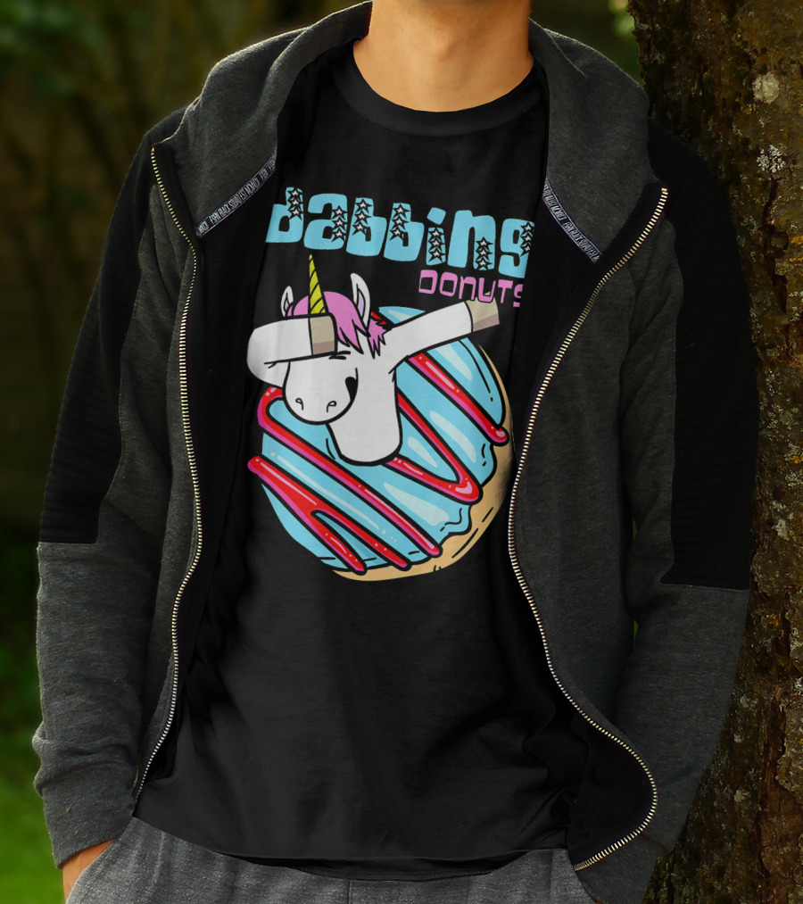 Dabbing Donuts Unicorn T-Shirt