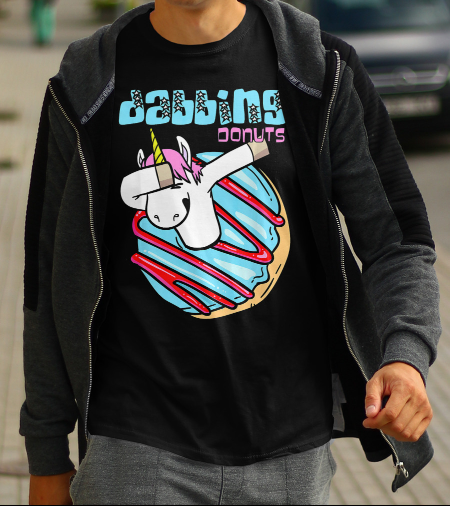 Dabbing Donuts Unicorn T-Shirt