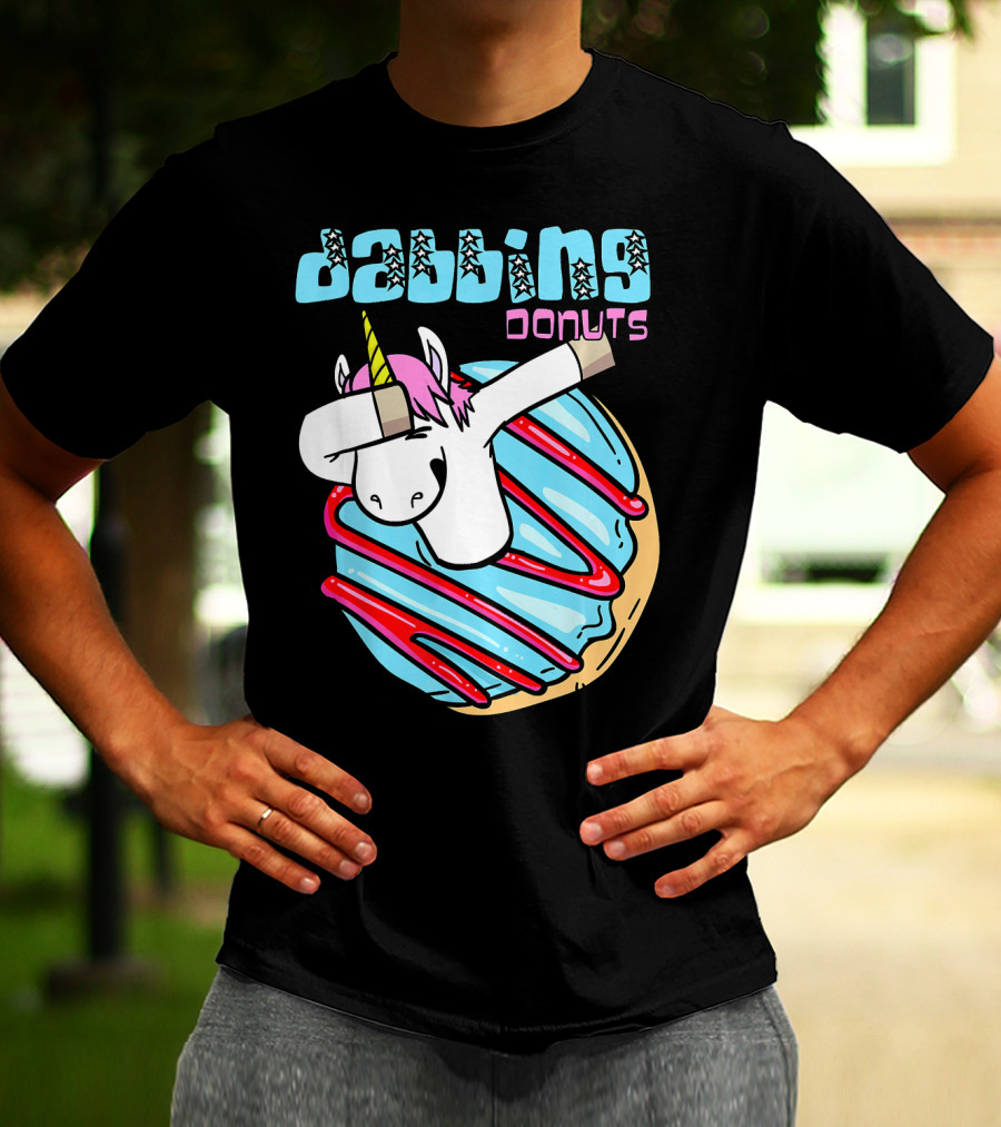 Dabbing Donuts Unicorn T-Shirt