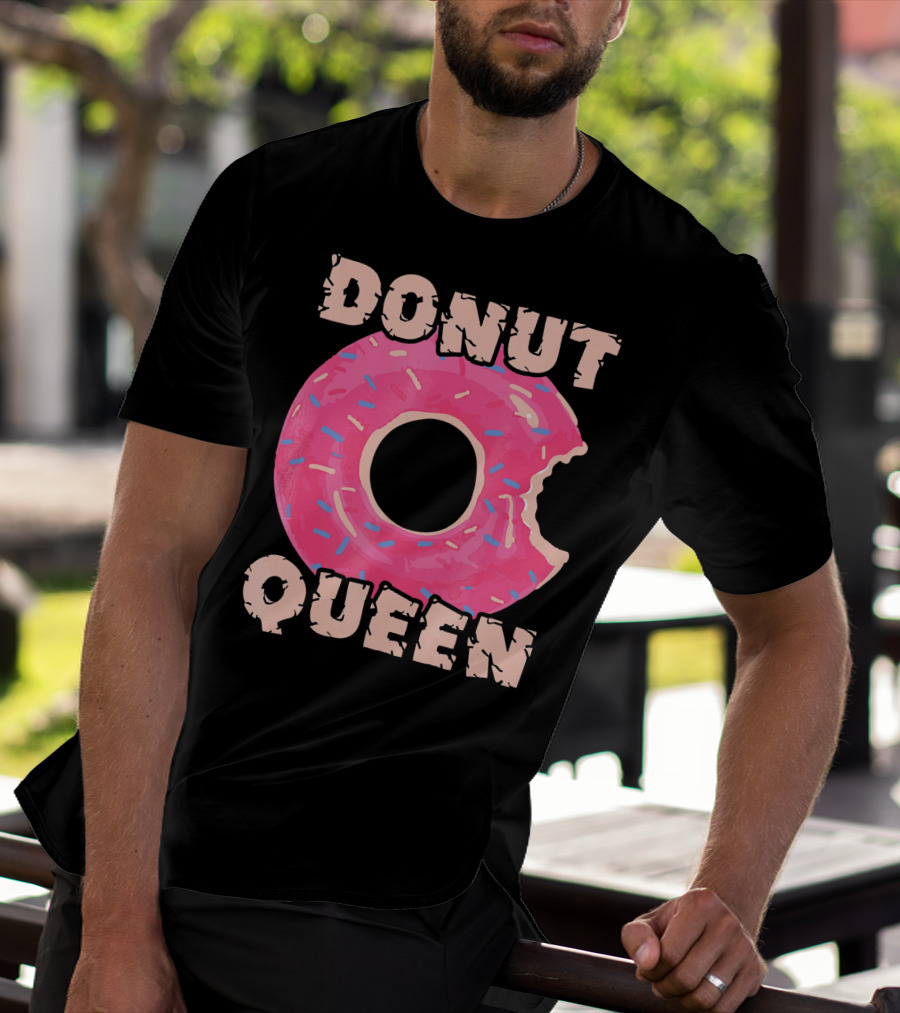 Donut Queen Pink Frosted Sprinkles Bite T-Shirt