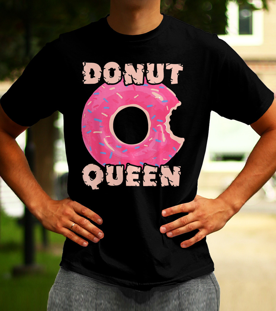 Donut Queen Pink Frosted Sprinkles Bite T-Shirt