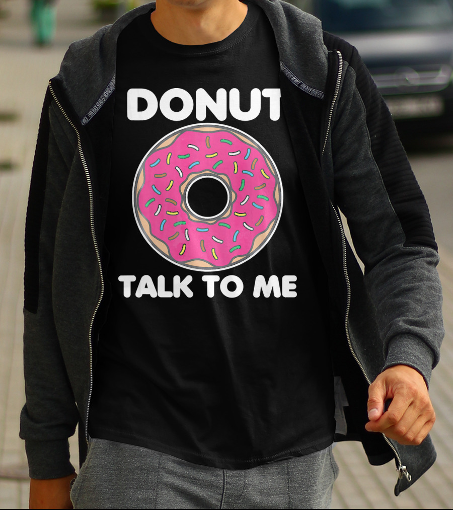 Donut Talk To Me Pink Frosted Sprinkles T-Shirt