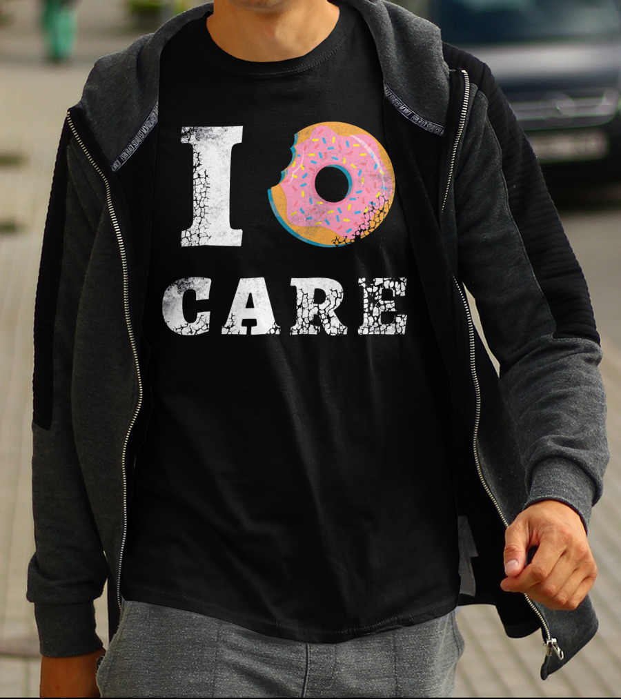 I Donut Care Love Donuts Food Sprinkles Bite T-Shirt