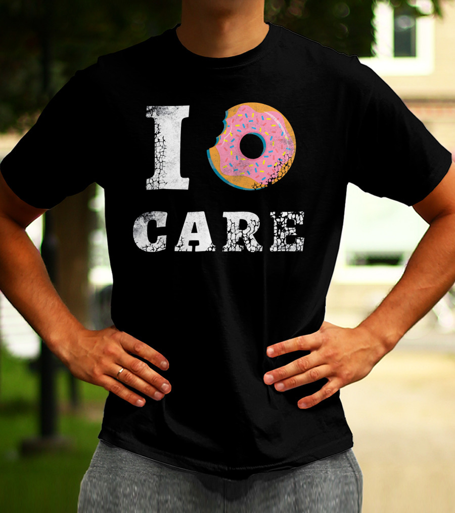 I Donut Care Love Donuts Food Sprinkles Bite T-Shirt