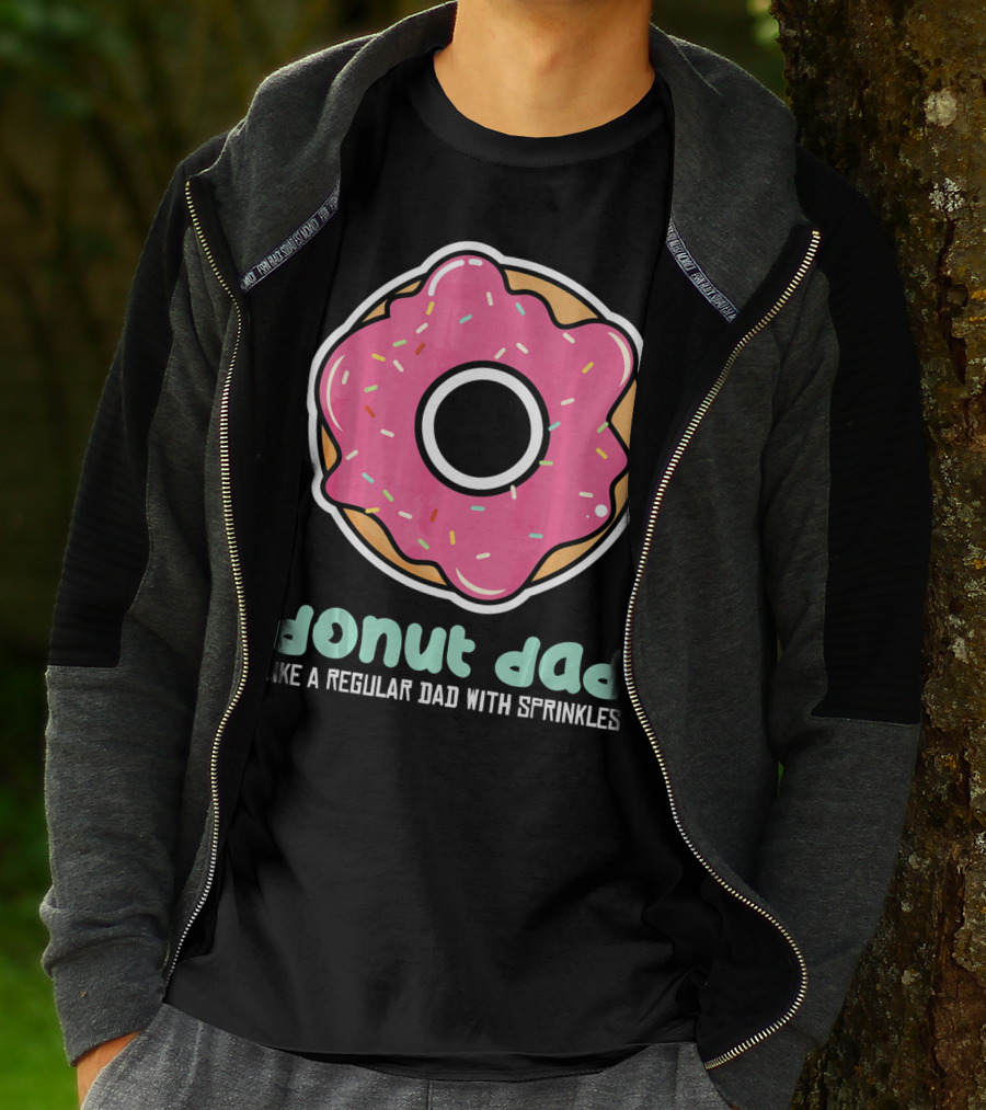 Donut Dad Like A Regular Dad With Sprinkles T-Shirt