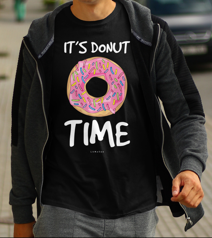 It's Donut Time Fun Sprinkles Lumofu T-Shirt