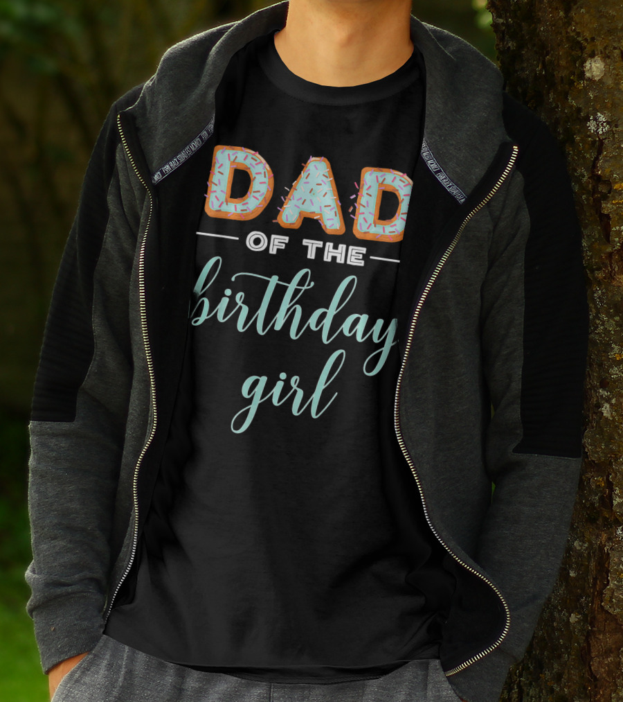 Dad Of The Birthday Girl Donut T-Shirt