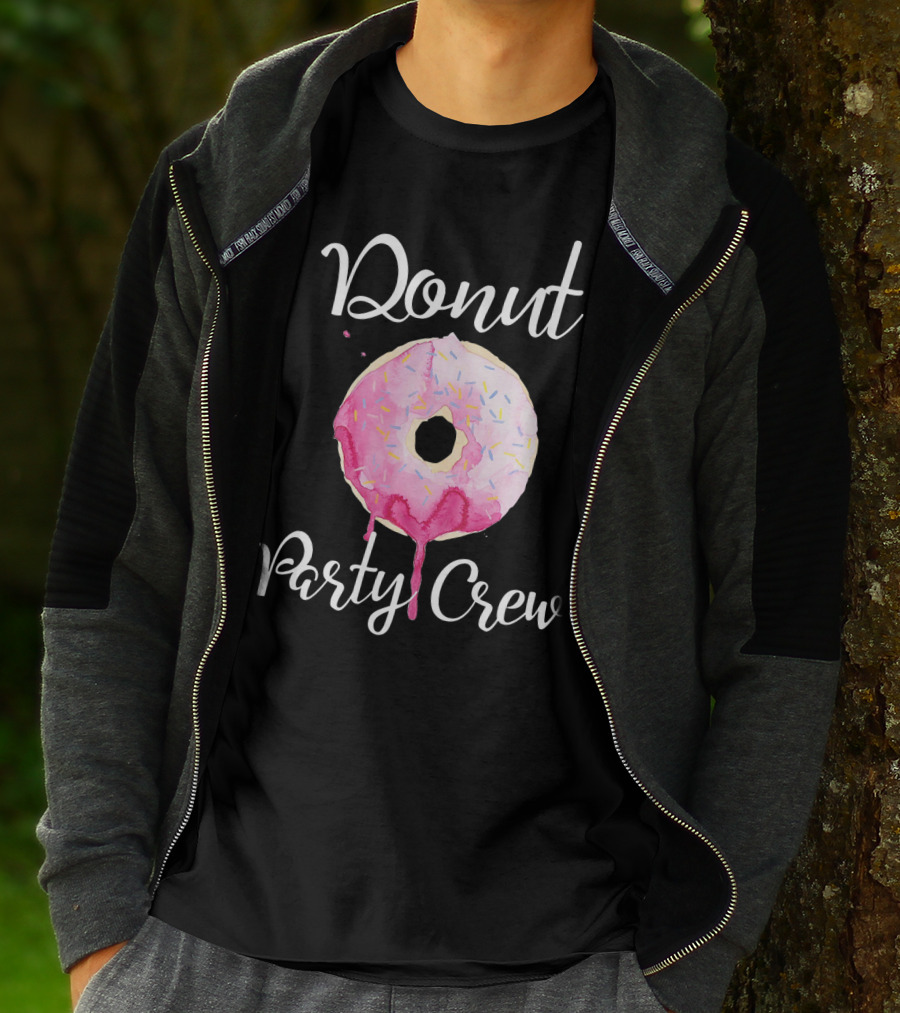 Donut Party Crew Donut Birthday T-Shirt