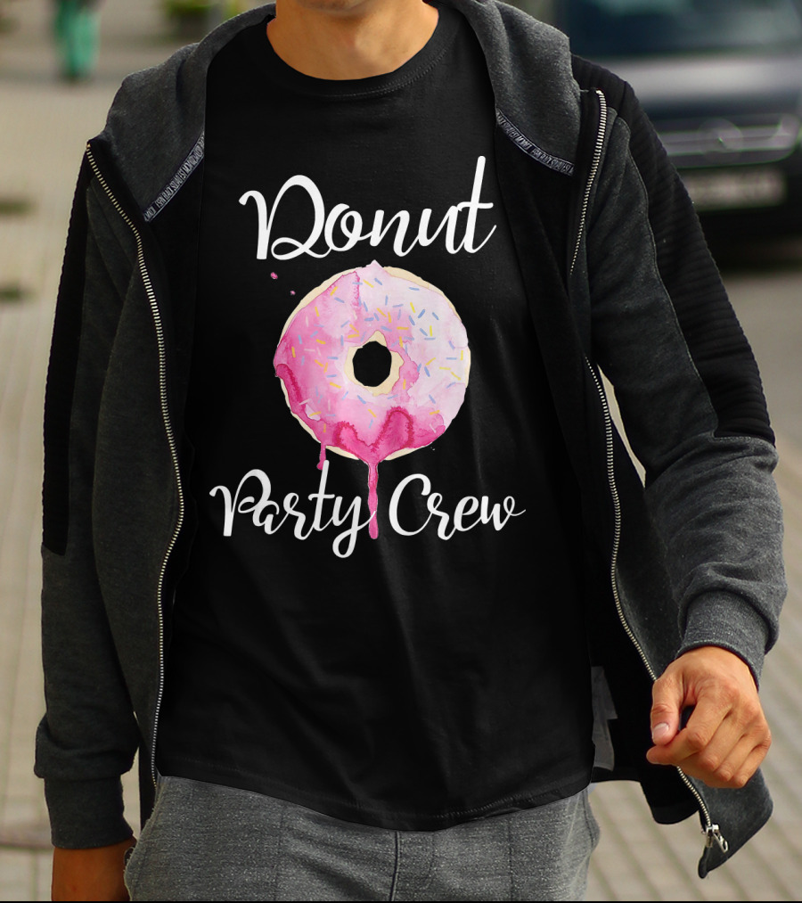 Donut Party Crew Donut Birthday T-Shirt