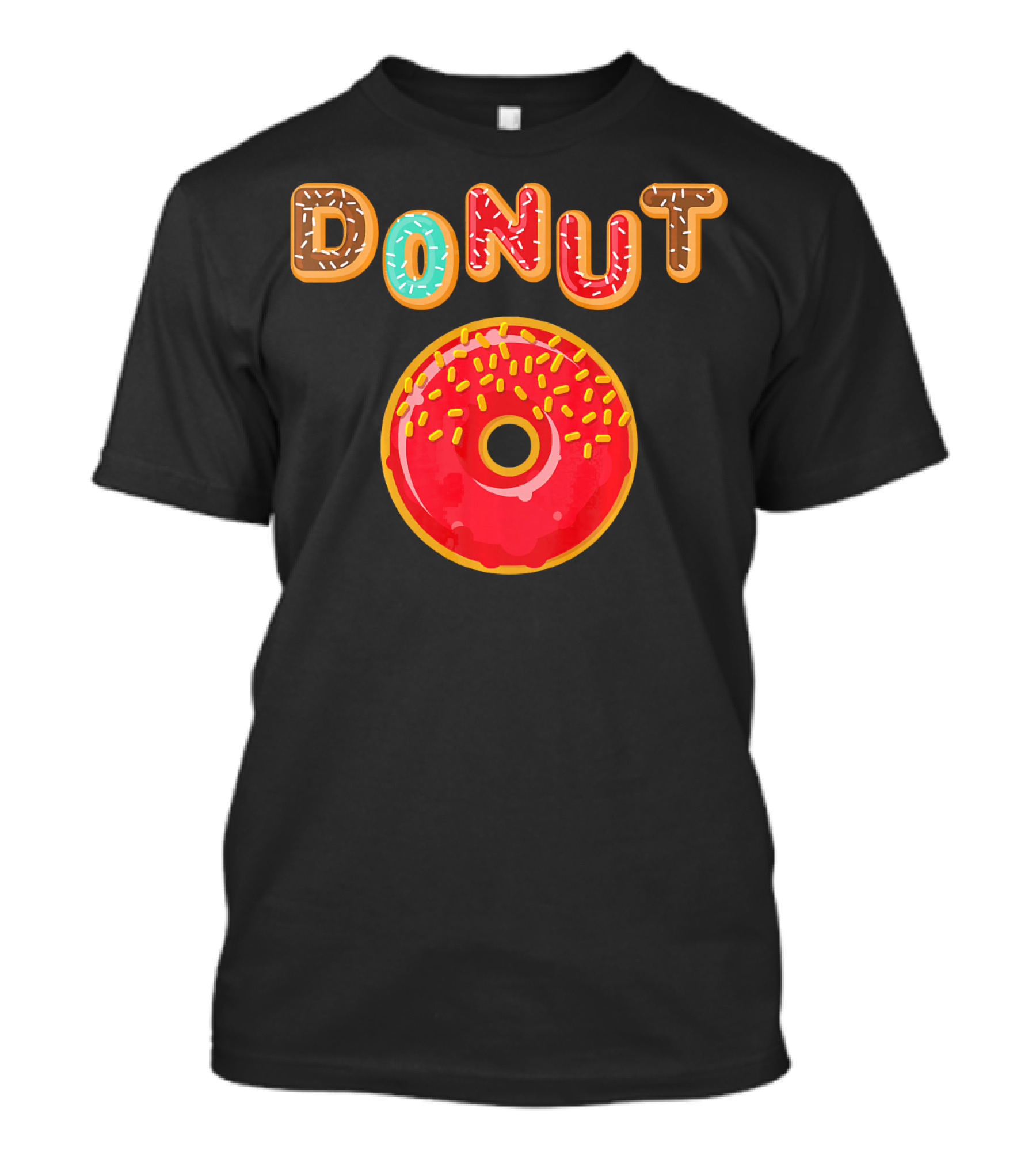 Donut Glazed And Sprinkled Funny Cartoon DoNut T-Shirt