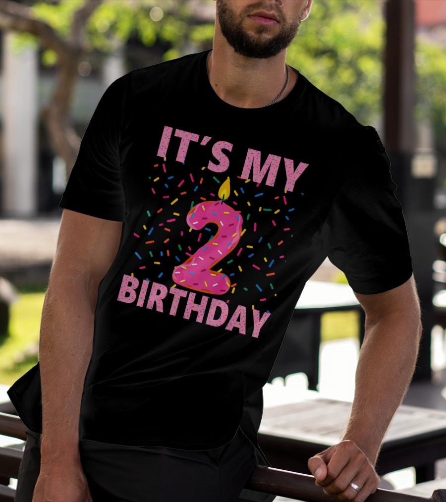 It's My 2 Birthday Kids Sweet Donut T-Shirt